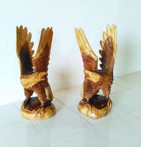 eagle on stand
